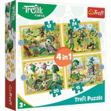 Trefl Treflik közös mulatsága 4 az 1-ben puzzle (34358) (trefl34358) - Kirakós, Puzzle