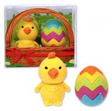 TRENDHAUS Radír Csibe tojással, 2 db/csomag