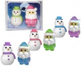 TRENDHAUS Radír Hóember és Télapó szett, többféle változat