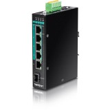 TRENDnet TI-PG541I 10/100/1000 Mbps 6 portos PoE+ DIN-Rail Switch (TI-PG541I) - Ethernet Switch