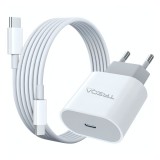 Treqa gyorstöltő USB-C porttal és kettős Type-C kábellel - 36W