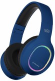 Trevi DJ 12E60 BT vezeték nélküli fejhallgató Bluetooth 5.3, Micro SD, AUX, kék színű