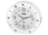 Trevi kvarc ébresztőóra nagy, világító számlappal, fehér (15503)