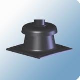 Tricox KF30 kürtő fedél fekete 110mm