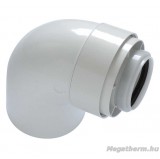 Tricox PAKÖ501C könyök idom 90° PPs/Alu 60/100mm