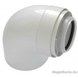 Tricox PAKÖ601C könyök idom 90° PPs/Alu 80/125mm