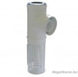 Tricox PAKT60 kültéri T-idom levegő kosárral PPs/Alu 80/125mm