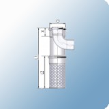 Tricox PAKT60 pps/alu 80/125 kültéri T-idom