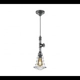 Trio 307000188 Gotham 1xE27 1 ágú függeszték lámpa antik ezüst (t307000188) - Mennyezeti világítótestek