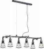 TRIO 307000688 GOTHAM 6 x E27 antik ezüst többágú függeszték