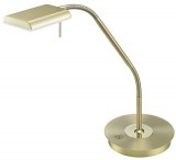 TRIO 520910108 Bergamo 12W 1100lm 3000K sárgaréz asztali lámpatest