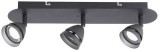 TRIO 850010332 Gemini 3-as Mennyezeti Spot Lámpa Fekete