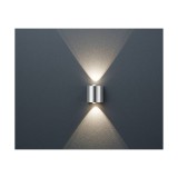 TRIO WALES fali lámpa, króm, 3000K melegfehér, beépített LED, 300 lm, TRIO-225510207