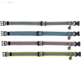 TRIXIE 4172 textil nyakörv csengős, fényvisszaverős egyszínű