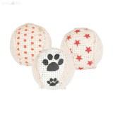 TRIXIE 45818 cicajáték csörgős juta labda 5cm, 3db-os