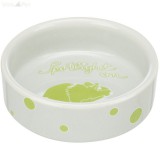 TRIXIE 60737 kerámia tál hörcsög 90 ml/8 cm szürke/piros mintával