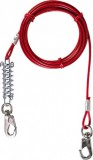 Trixie acél sodrony piros műanyag bevonattal kutya kikötéséhez (5 m | 45 kg-ig)