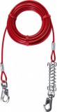 Trixie acél sodrony piros műanyag bevonattal kutya kikötéséhez (8 m | 50 kg-ig)