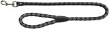Trixie Cavo extra erős kiképző póráz fekete-ezüst színben (1 m hosszú; 18 mm vastag)