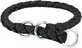 Trixie Cavo fekete színű húzásgátló fonott nyakörv kutyáknak (35-41 cm; Átmérő: 12 mm)