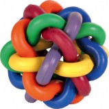 Trixie csomózott színes gumilabda kutyának (7 cm)