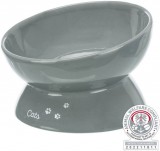 Trixie döntött kerámia tálka macskáknak a könnyebb hozzáférésért (0.35 l; Ø17cm)