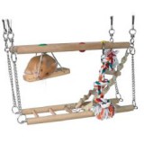 TRIXIE Fa mászóka, felakasztható, emeletes - 27x16x10