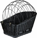 Trixie fekete kosár ráccsal kerékpárra (35 x 49 x 55 cm; 8 kg-ig terhelhető)