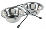 TRIXIE fém tál szett lábakon 2 db-os 0,45 l