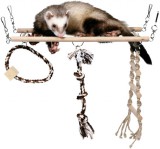 Trixie függőhíd fából kötéllel vadászgörénynek (35 x 15 cm)
