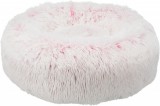 Trixie Harvey Cushion - hosszú szőrös kutyafekhely (ø 60 cm; Puha változat; Rózsaszín-fekete)
