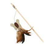 TRIXIE Játék cicáknak - fa rúd pillangóval