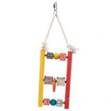 TRIXIE Játék madaraknak - fa létra, színes, 39 cm