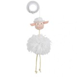 TRIXIE Játék Plüss Bárány Gumi Kötélen 20cm