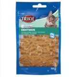 TRIXIE Jutalomfalatok macskáknak Dentinos - fogakra, 50 g