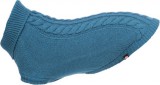 Trixie Kenton kék kutyapulóver (L | Nyakkörméret: 40 cm | Haskörméret: 54 cm | Háthossz: 55 cm)