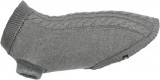 Trixie Kenton kutyapulóver szürke színben (L | Nyakkörméret: 40 cm | Haskörméret: 54 cm | Háthossz: 55 cm)