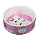 TRIXIE Kerámia macskatál mintával - 0,3 l