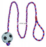 TRIXIE kutyajáték zsinóros focilabda 1 m