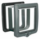 Trixie Macskaajtó 4 utas alagúttal XL 24x28cm szürke