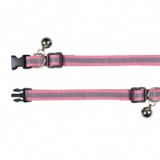 TRIXIE Nyakörv cicának, fényvisszaverő, rózsaszín - 15 - 20 cm