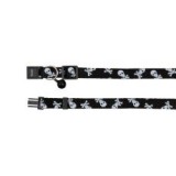 TRIXIE Nyakörv macskáknak, fekete - koponyák - 15 - 20 cm