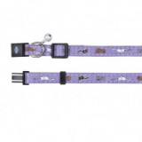 TRIXIE Nyakörv macskáknak, lila - cica mintával - 18 - 30 cm