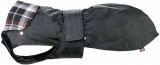 Trixie Paris vízálló fekete kutyakabát kivehető flanel béléssel, kockás mintával (L | Haskörméret: 60-85 cm | Háthossz: 60 cm | Nyakkörméret: 44-58 cm)