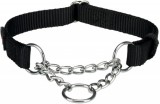 Trixie Premium fojtó nyakörv (S-M; 30-40 cm; 15 mm; Fekete)