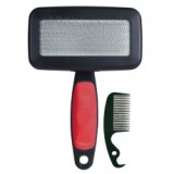 TRIXIE Puha közepes kefe, műanyag - 10 x 13 cm