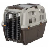 TRIXIE SKUDO 5 műanyag hordozó, barnás-szürke, 59 x 65 x 79 cm