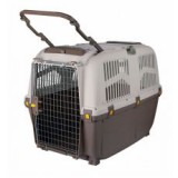 TRIXIE SKUDO 6 műanyag hordozó, barnás-szürke, 63 x 70 x 92 cm