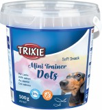 Trixie Soft Snack Mini Trainer Dots - puha jutalomfalatok tréninghez lazaccal (7 x 4 mm-es darabkák | 3 doboz | 3 x 500 g) 1.5kg