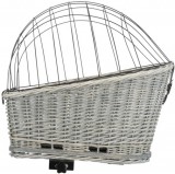 Trixie szürke fonott szállítókosár kerékpárra (35 x 49 x 55 cm)